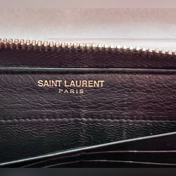 Yves Saint Laurent Ligne Y Leather Wallet - Picture 8 of 10